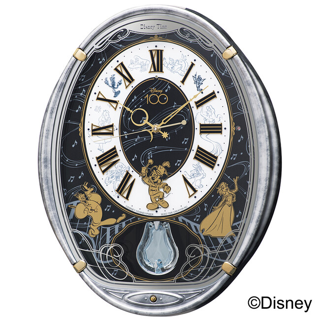 ディズニー創立 100 周年を祝してプラチナカラーのアミューズ時計を数量限定で発売