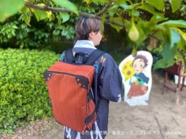 ▲特典の「炭治郎の背負い箱風リュック」 ▲特典の「炭治郎の背負い箱風リュック」