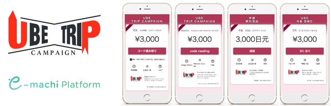 訪日外国人を対象としたインバウンド観光促進事業において初採用！「宇部市インバウンドデジタルクーポン事業」に「e街プラットフォーム(R)」を提供