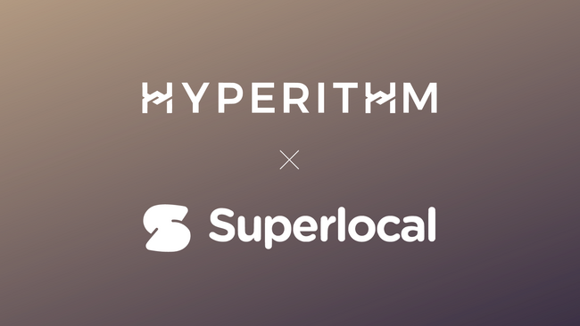 Hyperithm、写真を投稿してポイントを得られるWeb3SNSアプリ「Superlocal」に出資