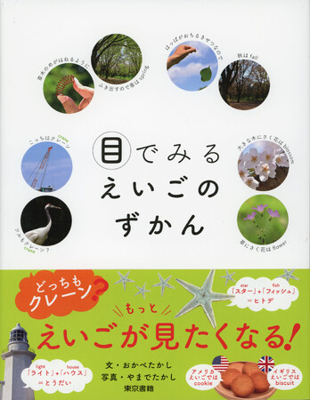 英語は見るとわかりやすい！英語を知るうえで役立つ知識を、たくさんの写真を「見る」ことで、わかるようにした図鑑。書籍「目でみるえいごのずかん」8月3日発売。