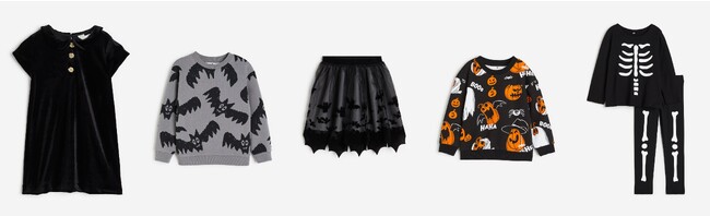 H&Mキッズから、ハロウィンアイテムを取り揃えた秋の最新コレクションを発表