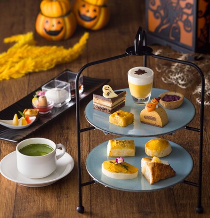 秋の味覚満載!10月は可愛いハロウィン仕様で登場「黄金色のアフタヌーンティー」