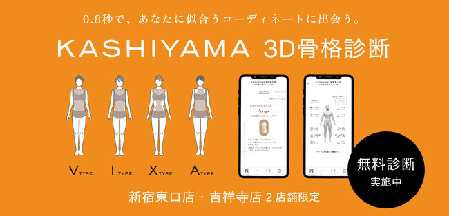 オーダーメイドブランド『KASHIYAMA』3Dボディスキャナーをウィメンズオーダーメイドに導入、0.8秒で全身のデータを計測し採寸が完了、ボディデータ解析によって体形が美しく見えるスタイリングを提案