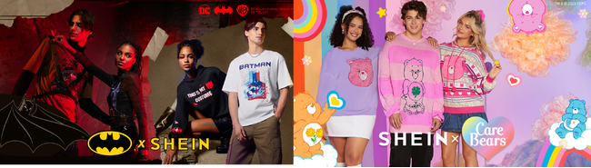 グローバルファッションブランド「SHEIN」によるアメリカン・コミック界の不朽の名作『BATMAN』と世界中の老若男女に愛される『Care Bears』との豪華コラボ祭り開催中！
