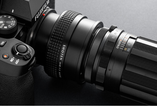 SHOTEN ヘリコイド付きマウントアダプター｜M42マウントレンズ → ソニーE/富士フイルムXマウント変換 2種 発売