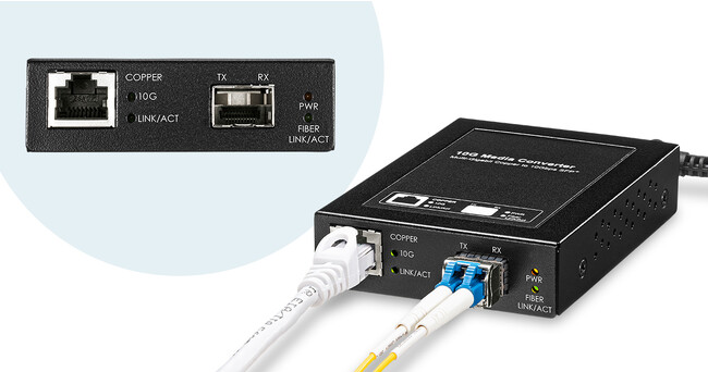 10Giga高速ネットワークを構築できる10GBASE-T/R（SFT＋）対応の光メディアコンバータを発売