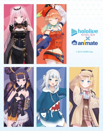 海外アニメイト店舗限定「ホロライブ English -Myth - × animate」コラボグッズが9月30日（土）より販売決定！