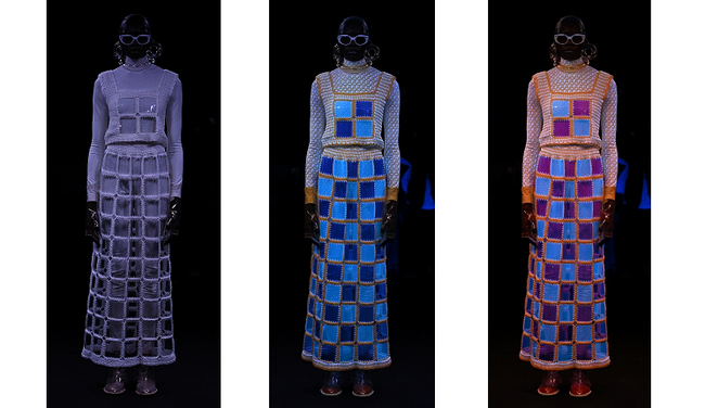 IMAGICA GROUP、アンリアレイジ、NTT、「ANREALAGE SPRING/SUMMER 2024パリコレクション」にてハイパースペクトル画像を用いた色彩制御により「環世界」を表現
