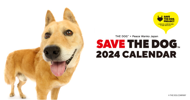 THE DOG (TM) × ピースワンコ・ジャパン、保護犬たちの笑顔を集めた「SAVE THE DOG 2024カレンダー」受注を開始