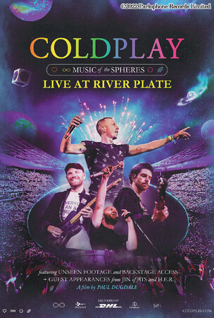 映画 『Coldplay Music Of The Spheres: Live at River Plate』11 月 5 日（日）19 時 CS チャンネル・日テレプラスにて日本初放送決定！