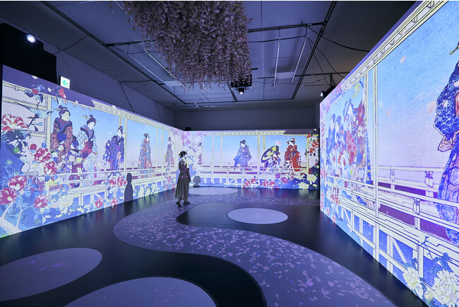 一旗プロデュース「空間体感！動き出す浮世絵展 NAGOYA」の公式記録映像第四弾“麗”を公開。美しい色使いで圧倒する桜の世界、繊細に表現された美人画の世界を巡る。