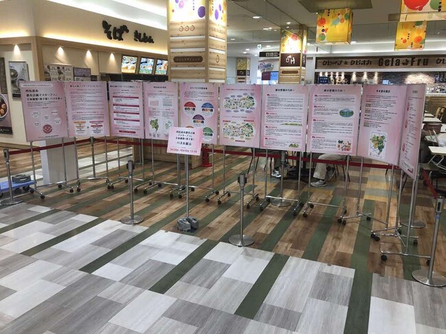 四街道市都市計画マスタープラン全体構想（骨子案）のパネル展示を行っています