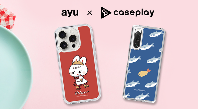 SNSで人気のクリエイター「ayu」のスマートフォンケースが、“機種×コンテンツ×デザイン”で豊富なスマホアクセサリーを取り揃えるcaseplayから登場！