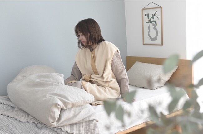 「大人のためのスリーパー」がbon momentから登場！パジャマにプラスONで、朝までぬくぬくぐっすり
