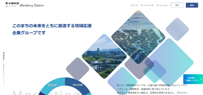 【中国新聞社】グループ12社の企業・官公庁向け広告商品・サービスを網羅的に紹介するポータルサイトを開設