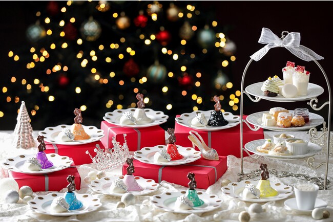『プリンセス ティアラ アフタヌーンティー～スノークリスマス～』“推し”とクリスマスデート気分！選べる“9色”のプリンセスケーキはもちもち食感のいちご大福仕立て！心ときめく推し活×非日常体験