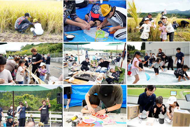 【イベントレポート】熊本出身のプロゴルファー古閑美保さんやご当地タレント英太郎さんも参加！親子で「あきげしき」を収穫4年ぶりに『南阿蘇村 稲刈り体験イベント2023』を10月7日（土）に開催！