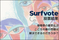 「侮辱罪の厳罰化で、こころの傷の問題は解決できるのだろうか？」Surfvote投票結果