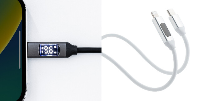 充電時の電力が見える！電力表示付きType-C Lightningケーブルを10月12日に発売