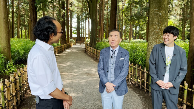 佐久間一行と偕楽園内を大散策！『桂文枝の全国の首長さんに逢いたい！』