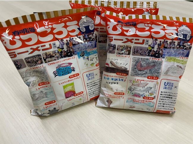夜明茶屋×海と日本プロジェクトinふくおか　“有明海調査隊！”の子供たちがパッケージを開発！「むつごろうラーメン」発売！