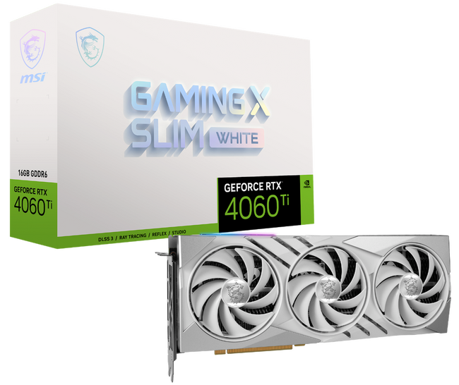 MSI、GeForce RTX(TM) 4060 Tiを採用したグラフィックスカード「GeForce RTX(TM) 4060 Ti GAMING X SLIM WHITE 16G」を発売