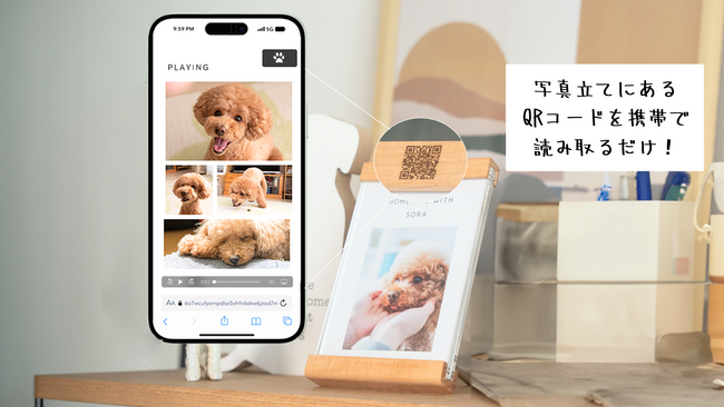 ペットのスマート写真立て- ぺトフォ - 発売開始