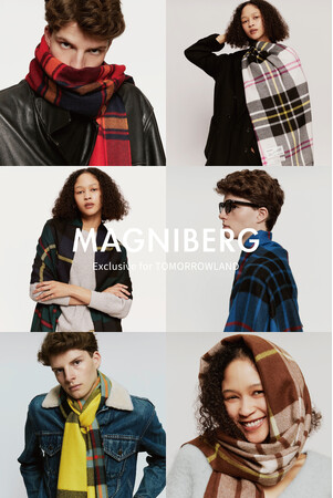 ストックホルム発のブランド＜MAGNIBERG(マグニバーグ)＞にトゥモローランドが別注した国内限定のペルーメイドのマフラーを10月17日(火)から発売開始。