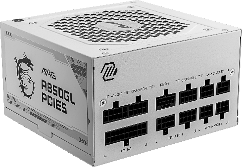 MSI、PCIe 5.0およびATX 3.0準拠のATX電源ユニット「MAG A850GL PCIE5 WHITE」を発売