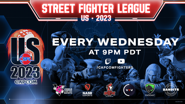 「ストリートファイターリーグ: Pro-US 2023」が明日日本時間10月19日（木）13:00より放送開始！