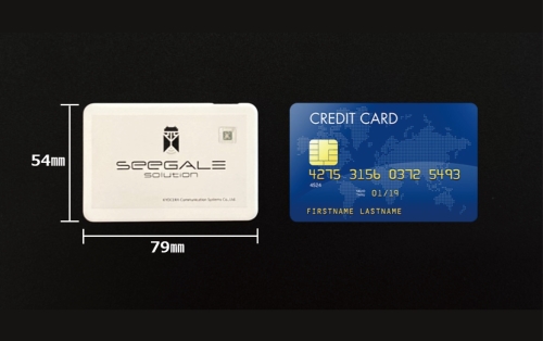製品輸送時の位置情報や開封状況が検知できるカード型デバイス「SeeGALEカード」を提供開始
