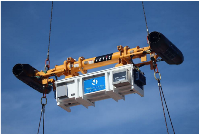最大3,500t・平方メートル までの吊り荷の旋回制御が可能　「ビタロードナビゲーター」レンタル開始