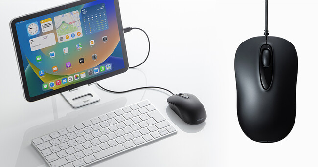 パソコンやタブレットで使用できる、USB Type-C接続の有線レーザーマウスを発売