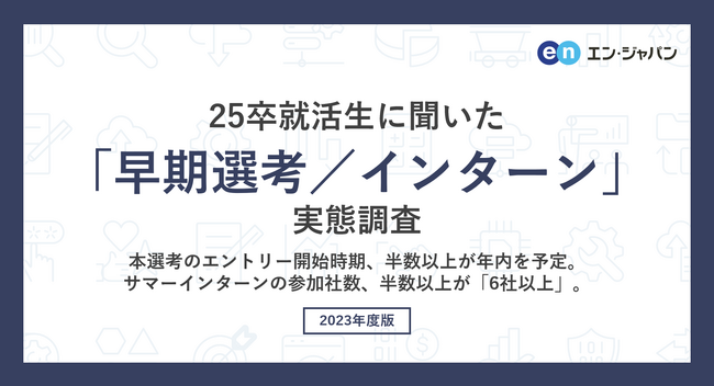 25卒学生640人に聞いた「25卒 早期選考／インターン」の実態調査―『iroots』ユーザーアンケート―