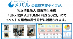 (株)TARA、AIカメラサービス『メバル』、電源不要タイプを独立行政法人都市再生機構のイベントに提供