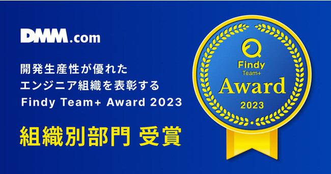 DMM.comがFindy Team+ Award 2023 を受賞