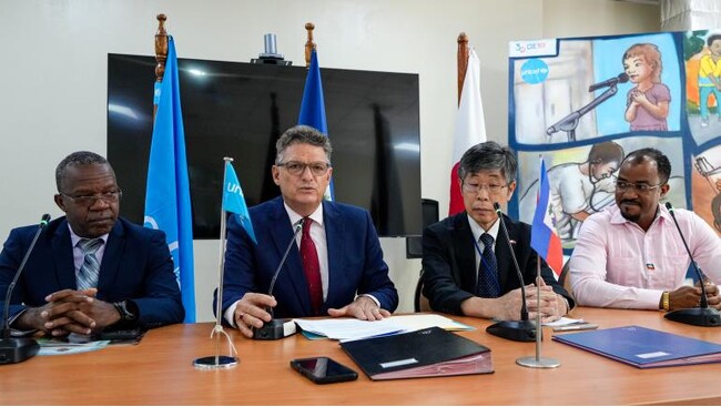 日本政府、ハイチ南部における教育施設再建のため、UNICEFに2億4,500万円の無償資金協力を実施