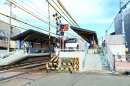 竣工間近の茶山・京都芸術大学駅（10月24日時点）