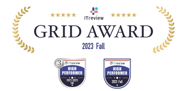 KaiU、【ITreview Grid Award 2023 fall】の「Web接客」「ヒートマップツール」の２部門で「High performer」を受賞