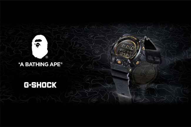 G-SHOCKからA BATHING APE(R)︎ 30周年記念モデル「GM-6900 BAPE(R)」が発売!