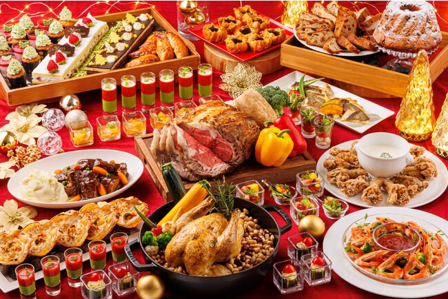 ローストチキンや牛肉の煮込みなどクリスマス気分たっぷり!「クリスマスブッフェ」 開催!