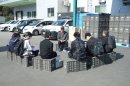 地元の中学生に話をする社長