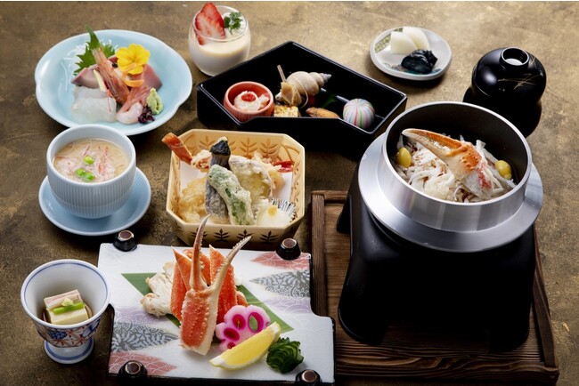 【ホテル金沢】絶品ズワイガニを食べつくす！5品の蟹料理を盛り込んだ豪華「金澤蟹御膳」付き宿泊プランの予約受付を開始