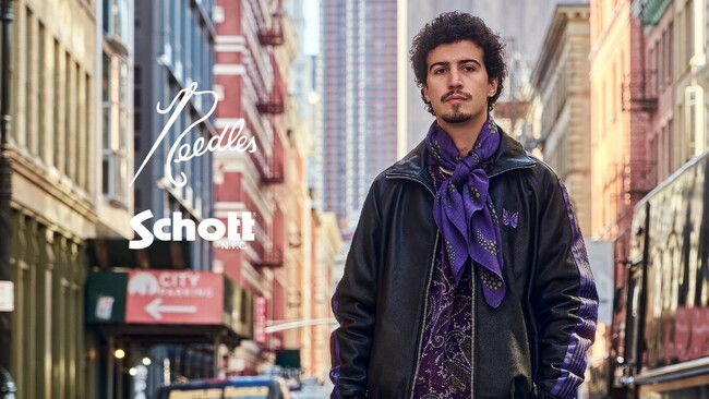 Schott×NEEDLESの初のコラボレーションアイテムが登場！