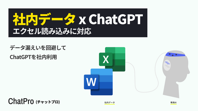 ChatGPTをベースにした社内向けAIチャットボット、エクセルの学習が可能に。自社データに詳しいAIを「ChatPro」で簡単に作成