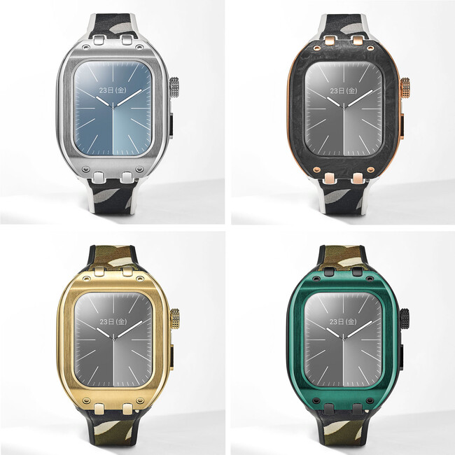 高級Apple Watch ケース『HUMBLE RICH(ハンブルリッチ)』から、“カモフラ”デザインの新作を11月2日に発売。