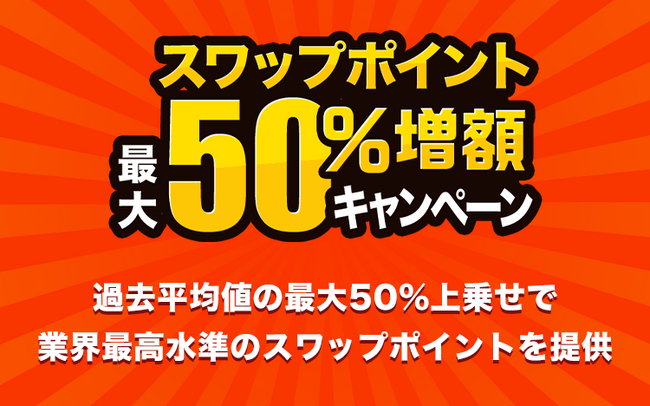 『外貨ネクストネオ』限定！スワップポイント最大50％増額キャンペーン！