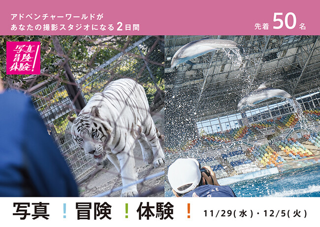 『写真！冒険！体験！アドベンチャーワールド』プロジェクト休園日のパークが、あなたの撮影スタジオになる２日間！「写真家 森康志様がゲスト講師！プロの手ほどきでパンダの撮影が...できちゃう！」