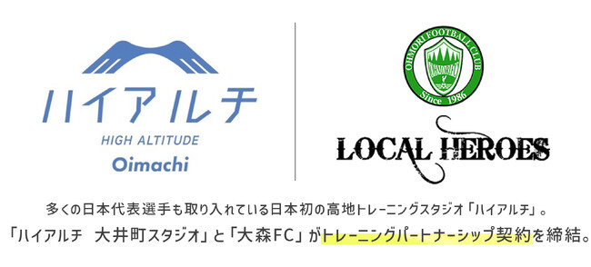 【東京都大田区】「大森FC」と「ハイアルチ大井町スタジオ」がトレーニングパートナーシップ契約を締結